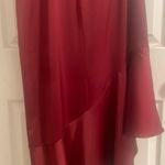 Lulus Burgundy Satin Midi Dress Photo 5