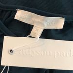 Adyson Parker  AP Women's Plus Size 2x nwt Raw Edge Ruffle Loose Peplum Top teal Photo 2