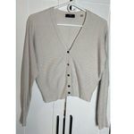 Tahari  Women’s Cream‎ Cardigan Button Pleated Size Small Photo 0
