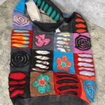 Boho Hippie Patchwork Crossbody Floral Quilted Embroidered Sling Bag Photo 0