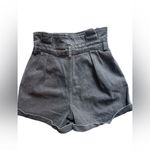 Topshop Women's  Black Denim shorts Sz 4 Photo 1