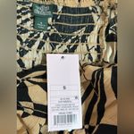 Wild Fable  Black and Tan Tie-Front Crop Top Photo 2