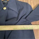 J. Peterman Lightweight Navy Wool Point Collar Single Button Coat Size‎ 10 Blue Photo 6