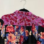 Free People  Button Tunic Dress "Brunch a Bunch" Mixed Media Floral Photo 12