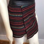 Forever 21 Wool Blend Jacquard Print Skirt w/ Leather Trim Photo 2