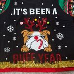 No Boundaries New Boundaries Festive Dog Christmas Sweater Photo 9