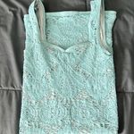 Free People Intimately Bodycon Lace Tank Dress Aqua Size XS/S Photo 0