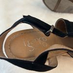 Franco Sarto  Black Wedge Shoes with Ankle Straps Photo 4