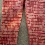 Athleta  Womens Leggings Orange Elation Printed Capri Yoga Quick Dry 16215 Photo 3