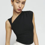 Reformation NWOT  Shae Knit Top in Black Photo 0