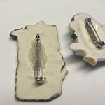 Lot Of 2 Ceramic Brooch Pins 1 TSC 2002 Vintage Photo 7