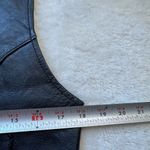 Vtg Harley Davidson Black Leather Vest Size S Laces Snaps Embroidered Photo 4