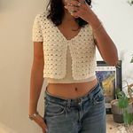 superdown  Women's White and Cream Cardigan size XS Photo 1