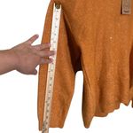 Kori  Sparkle Orange Hooded Sweater,Size S Oversized Photo 5