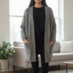 Ann Taylor  Marled Wool Yak Open Front Cardigan Sweater Photo 1