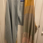 Avoca The Mill Women's One Size Silk Merino Wool Scarf Shawl Blue Photo 0