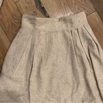 None Vintage Woman’s Beige Linen Skirt Suit Set Size 3/4 Photo 8