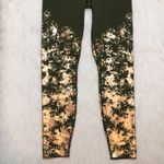 Puma Women’s Olive Green and Metallic Gold Foil Athletic Pants Photo 3