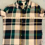H&M Button Down Long Sleeve Plaid Flannel Shirt. Photo 3