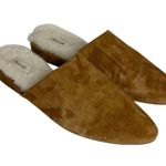 Madewell Tan Suede Slip on Pointed Toe Fur Lined Flats size 9 Photo 1