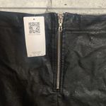 Zeagoo  Black Faux Leather Mini Skirt Size M Photo 3