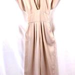 Blue Life Planet Blue/ 🌎 jumpsuit cream wide leg Size S NWOT Photo 0