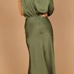 Petal and Pup Amelia One Shoulder Long Sleeve Cut Out Midi Dress L Photo 1