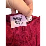Princess Polly Princess‎ Polly Womens Mini Dress Size 2 Deep Red Bustier Floral Jacquard Party Photo 3