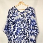 Anthropologie Michael Stars Blue & White Boho Duster OS Photo 5