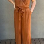Anthropologie Moulinette Soeurs Alisande Belted Knit Jumpsuit - size Medium Photo 2