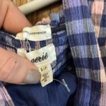 Aerie  Blue plaid Spring Flint cross front mini dress small Photo 5