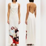 New Significant Other Anastasia Placed Floral Satin Halter Maxi Dress sz 6 Photo 1