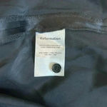 Reformation  Alaine Faux-Wrap Silk Mini Dress Cocktail Party Holiday LBD Size 8 Photo 7