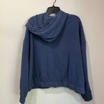 Old Navy Hoodie Zip Up Blue Vintage Cropped Casual Sweatshirt XL Photo 2