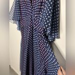 American Vintage Vintage 1970s Posh by Jay Anderson Sheer Polka Dot Flutter Sleeve Maxi Dress Photo 6