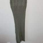 Varley Florian Knit Rib Jersey Perforated Dress in Seagrass Green Size Large Photo 9
