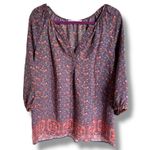 Violet+Claire Boho Floral Peasant Blouse - Size 1X Photo 2
