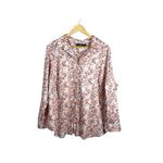 Ralph Lauren Lauren  Women’s Jamelko Floral Cotton Button Top Pink 2X Photo 1