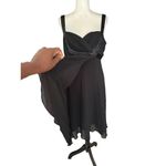 Jones Wear  Embellished Beaded Chiffon Midi Dress Pleated Bust EmpireWaist Flirty Photo 2