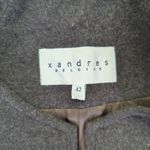 XANDRES Belgium Wool Angora Blend Zip Front Mock Neck Jacket Women's EU 42 10 Photo 3