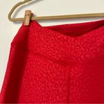 Zyia  Light N Tight Cross Front Red Tonal Animal Print Crop Legging Photo 3