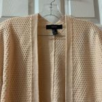 Forever 21 Peach/Cream Open Front Knit Cardigan Small Photo 2
