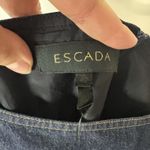 ESCADA Women’s Blue Denim Bodycon Suspender Dress Size 42 US 12 Y2K Photo 4