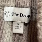 TheDrop 3X Ribbed Knit Lounge Shorts Cozy Neutral High Waist Stretch Pajama Warm Gray Photo 3