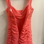 Mistress Rocks  Coral Lace Ruched Mini Dress Small Photo 8