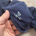 Aerie Navy Blue Cheeky Crochet Lace Cut Out One Piece Monokini Swimsuit Photo 5