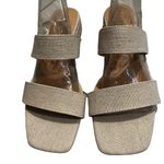Joie  Nolina Cream Linen Open Toe Sandal, Sz 8.5 Photo 9