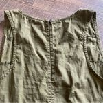 Melrose and Market  Top Olive Embroidered XS Oversized Cotton Summer Photo 5