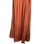 Baltic Born  Maxi Dress XL‎ Burnt Orange Flutter Sleeve Tiered Boho Chic Prairie Photo 4