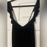 Victoria's Secret Victoria’s Secret Black Velvet Velour Ruffle Teddy Romper Whimsigoth Fairy Y2K Photo 4